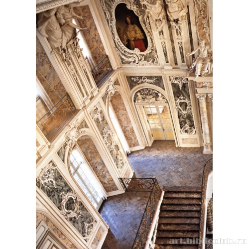 Дворец Аугустусбург. Парадная лестница, вид сверху, фрагмент