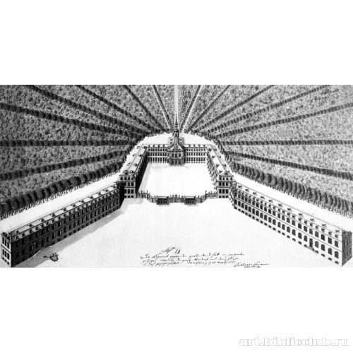 Проект дворца резиденции в Карлсруэ