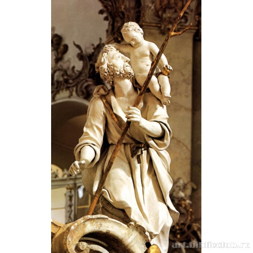 Центральный алтарь. Св. Христофор