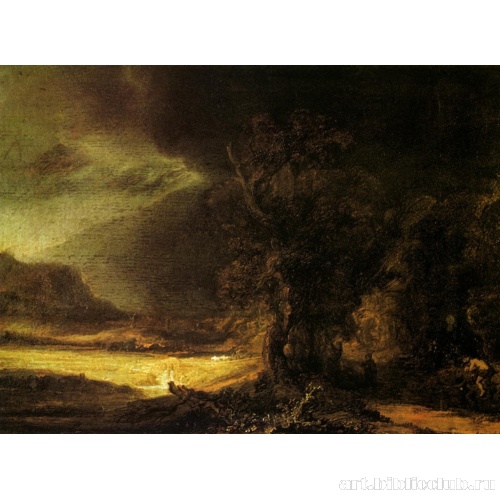 Пейзаж с милосердным самаритянином