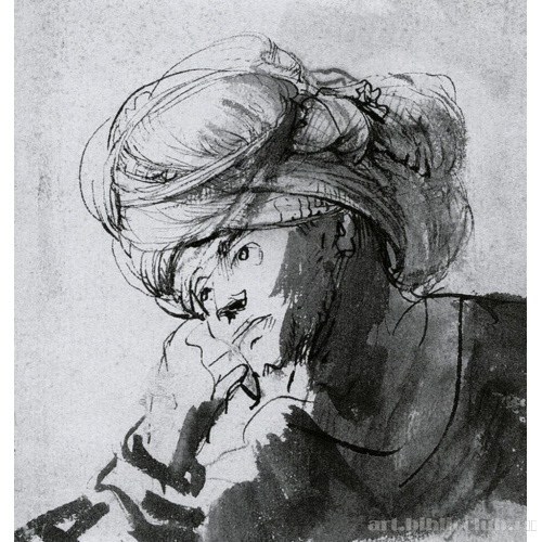 Этюд мужской головы в чалме