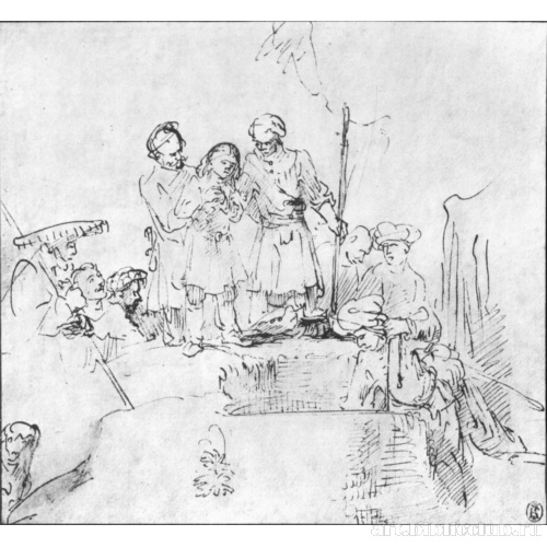 Братья прячут Иосифа в колодце