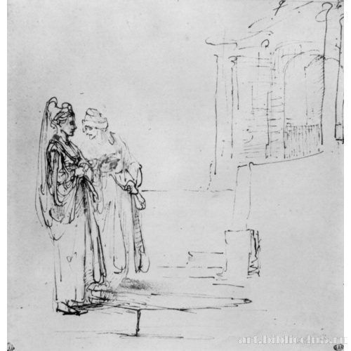 Две женщины на лестнице, Сарра и Агарь