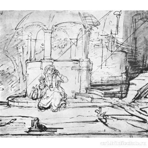 Агарь у колодца на пути в Сур