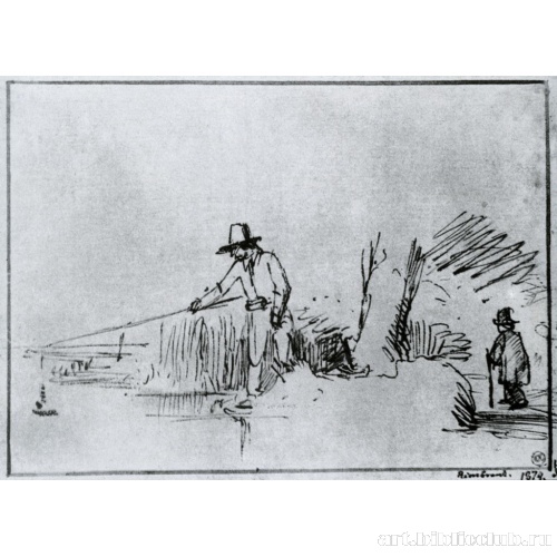 Рыболов на берегу канала