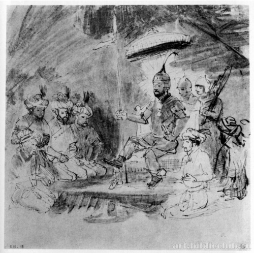 Император Тимур на троне