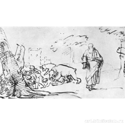 Илия напускает на глумящихся мальчишек медведей