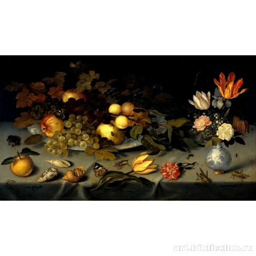 Натюрморт с цветами и плодами