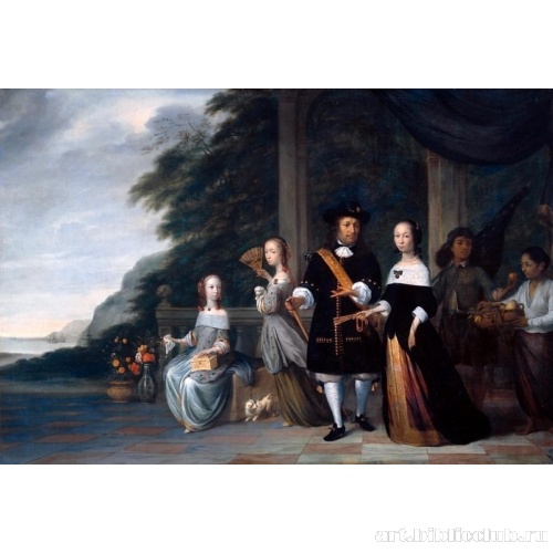 Питер Кнолль, батавский купец, с женой и дочерьми