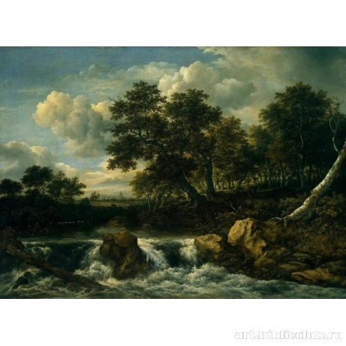 Пейзаж с водопадом