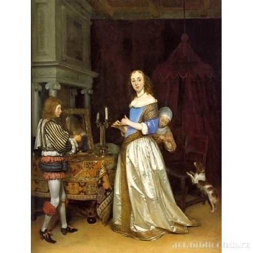 Дама за туалетом