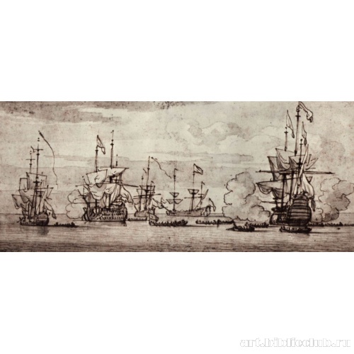 Салютующие корабли на якоре