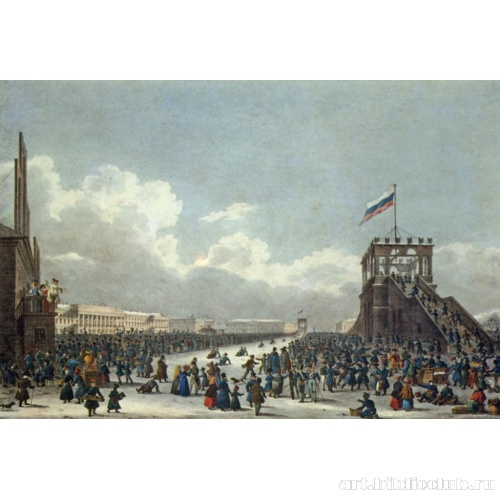 Катание с гор на Царицыном лугу