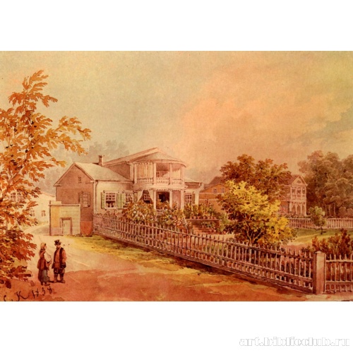 Вид двухэтажной дачи на Черной речке