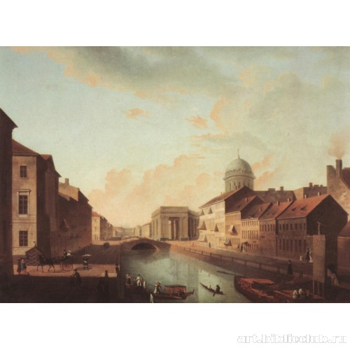 Вид на Казанский собор со стороны Екатерининского канала