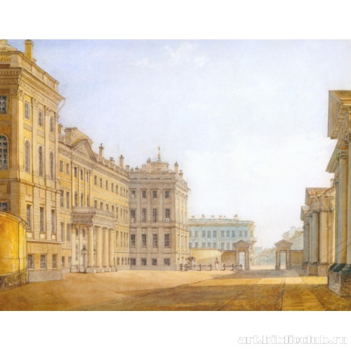 Вид Аничкова дворца с парадного двора
