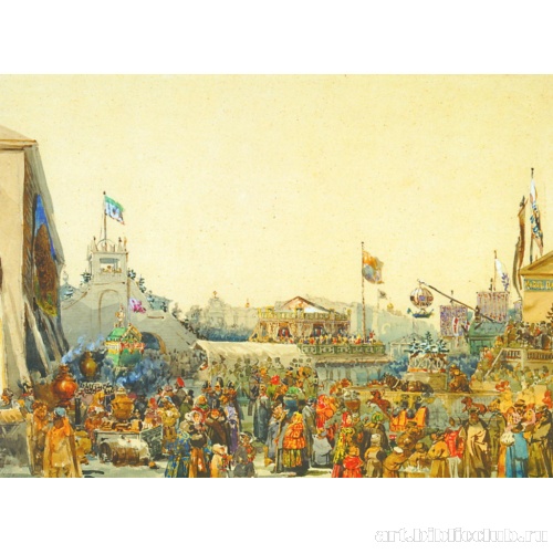 Балаганы на Адмиралтейской площади