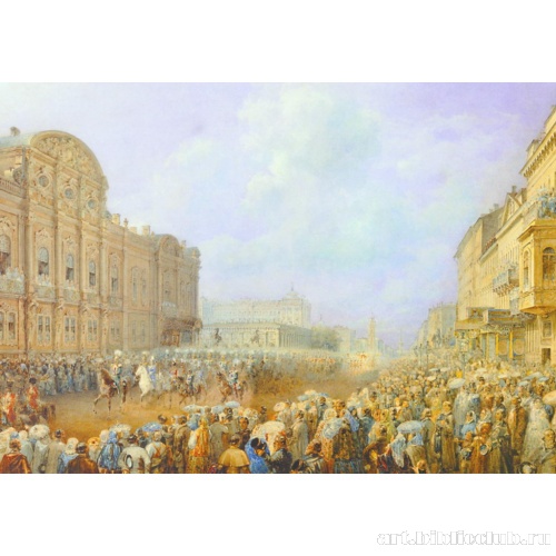 Парад на Невском проспекте возле дворца Белосельских-Белозерских