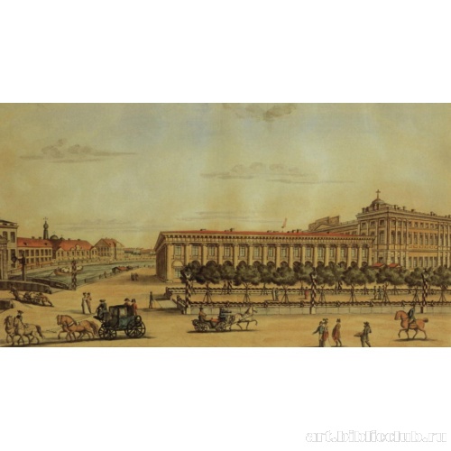 Вид Аничкова дворца с принадлежащим к нему строением