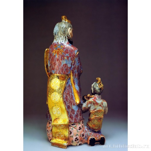 Скульптурная группа «Мифологический сюжет» («Корейский кумир»), оборотная сторона