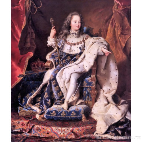 Маленький Людовик XV в коронационном одеянии