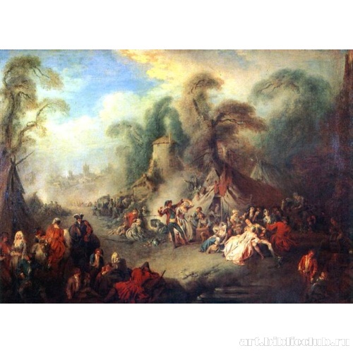 Сельский праздник с солдатами