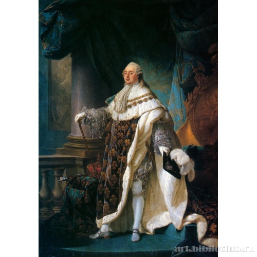 Людовик XVI в одежде для коронования