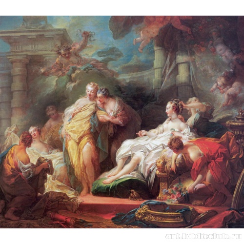 Психея показывает сестрам дары Амура