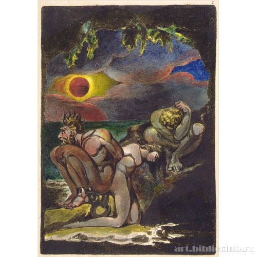 Фронтиспис к поэме Уильяма Блейка «Видения дочерей Альбиона»