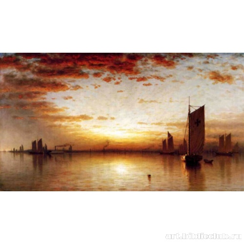 Закат в Нью-Йоркском заливе