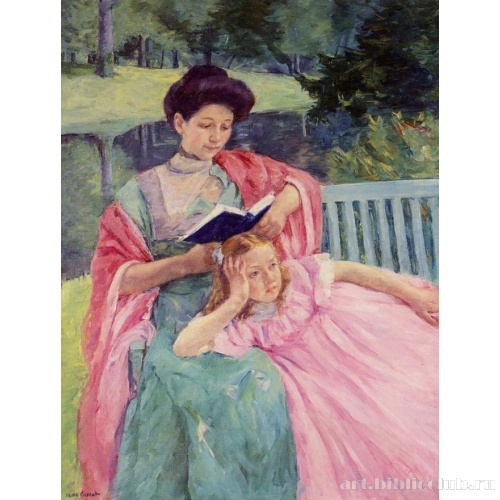 Августа, читающая своей дочери
