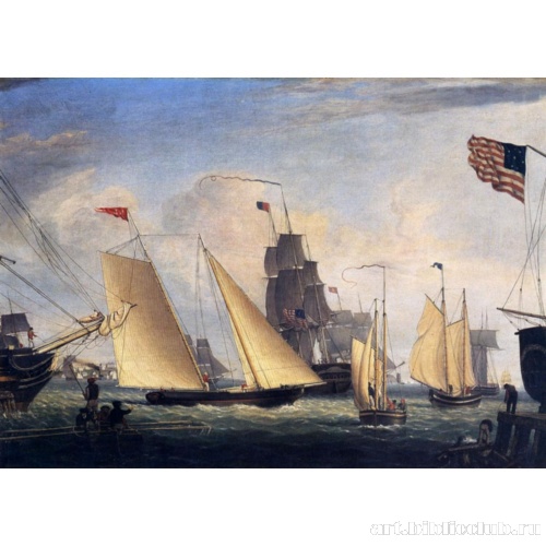 Яхта «Северный свет» в гавани Бостона