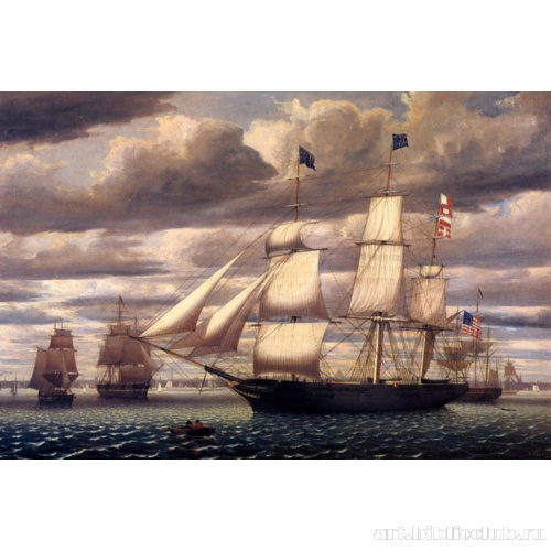 Клипер «Южный Крест» выходит из Бостонской гавани