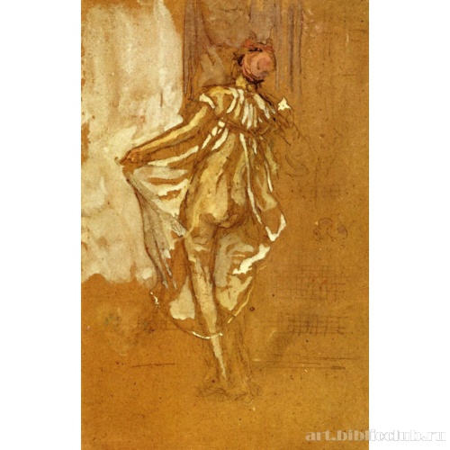 Танцующая в розовом, вид со спины