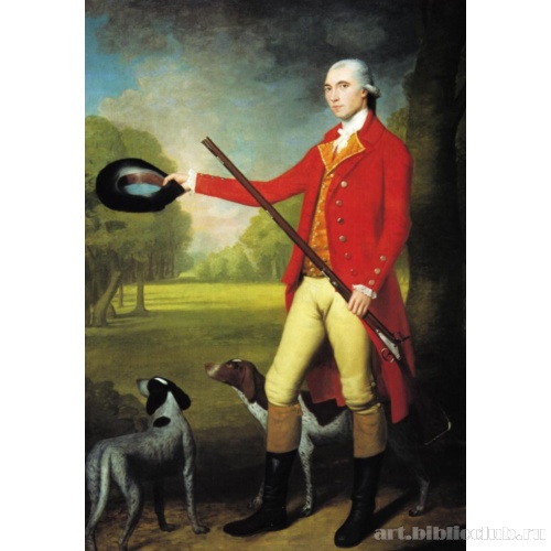 Джентльмен с ружьем и двумя собаками