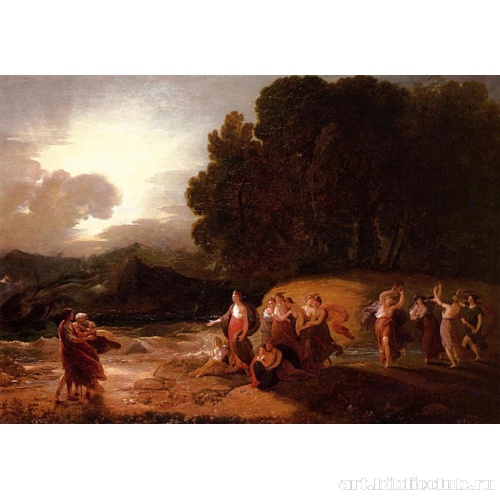 Калипсо принимает Телемака и Ментора