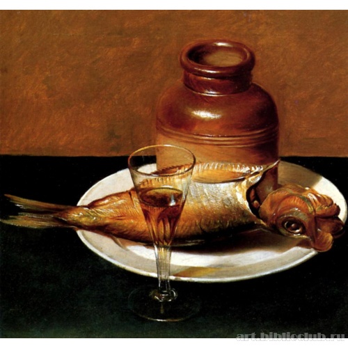 Натюрморт с кувшином и рыбой