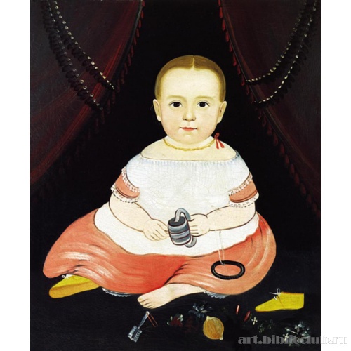 Ребенок в белом и розовом