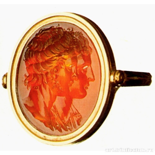 Кольцо с двойным мужским портретом