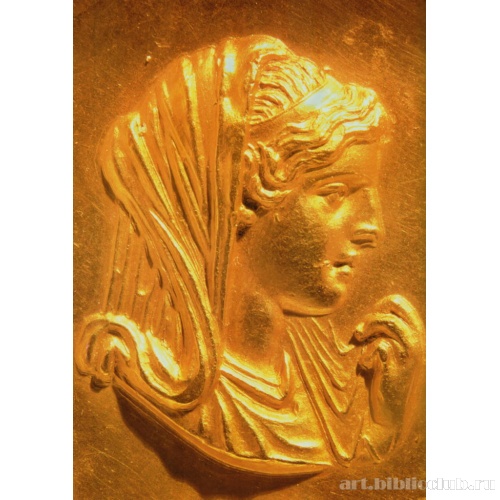 Медальон с профилем Олимпиады, матери Александра Великого