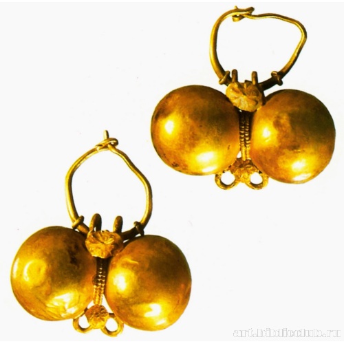 Пара серег из парных полусфер