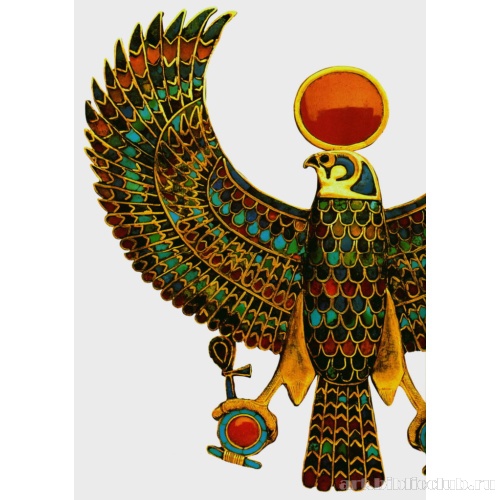 Пектораль с изображением божественной птицы - сокола. Фрагмент