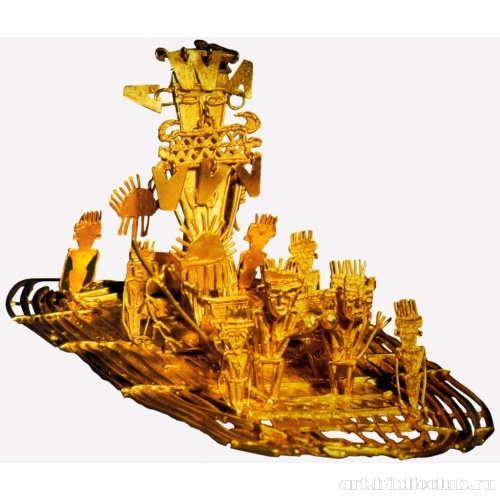 Скульптурная миниатюра с символическим изображением ритуального облачение вождя племени муиска