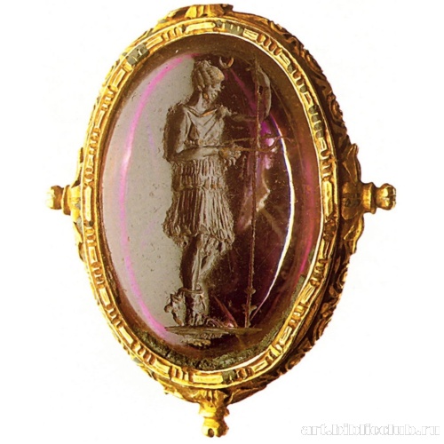 Римская гемма с изображением Артемиды. Фрагмент большого реликвария Истинного Креста