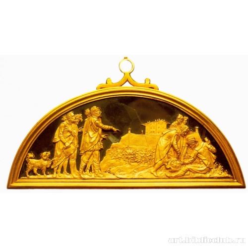 Барельеф с изображением дворца Бельведер