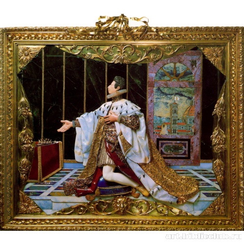 Панно с изображением коленопреклоненного Великого герцога Козимо II