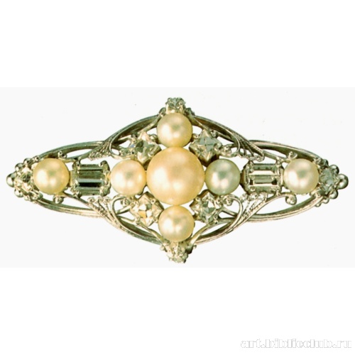 Брошь «Белое плетение»