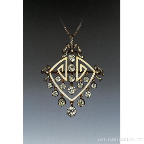 Брошь-кулон с цепочкой