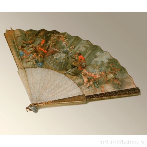 Веер с «галантной» сценой в стиле 18 века