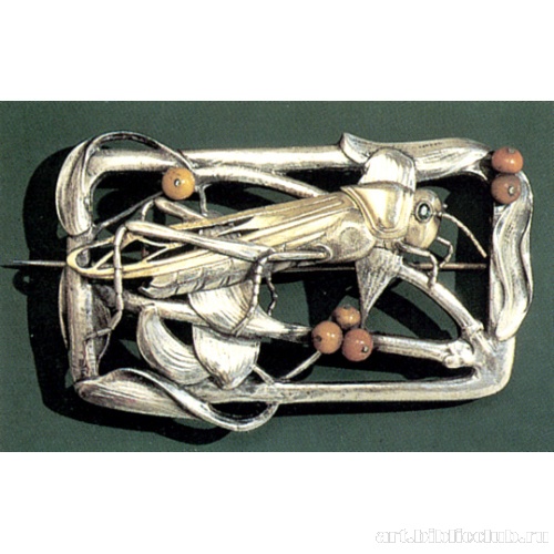 Брошь «Кузнечик»